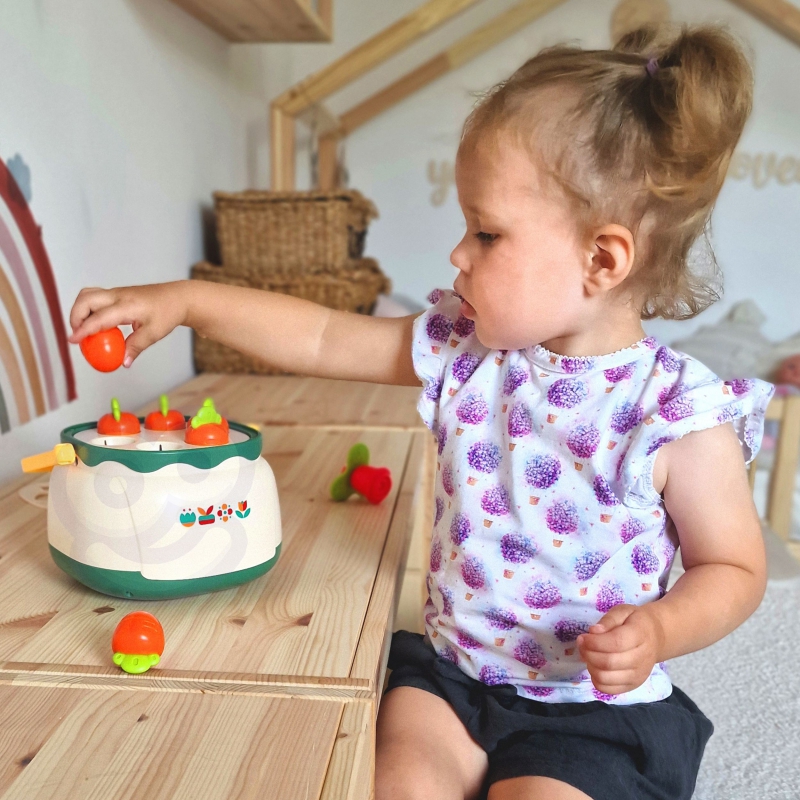 WOOPIE BABY Kosz Kwiatów Sorter Układanka Edukacyjna Nawlekanka - obrazek 5