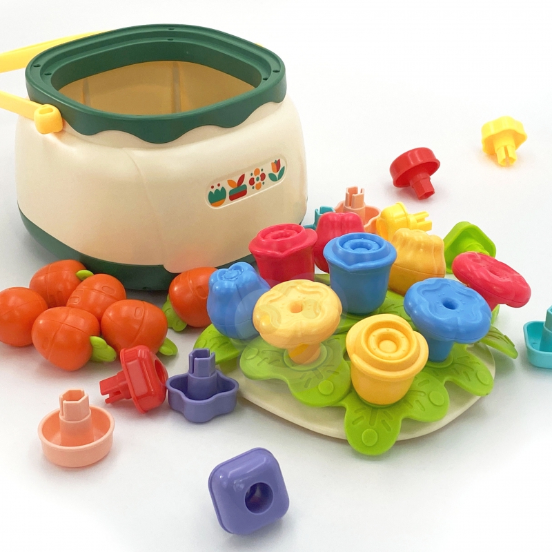 WOOPIE BABY Kosz Kwiatów Sorter Układanka Edukacyjna Nawlekanka - obrazek 7