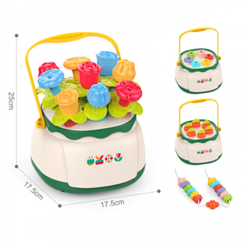 WOOPIE BABY Kosz Kwiatów Sorter Układanka Edukacyjna Nawlekanka - obrazek 14