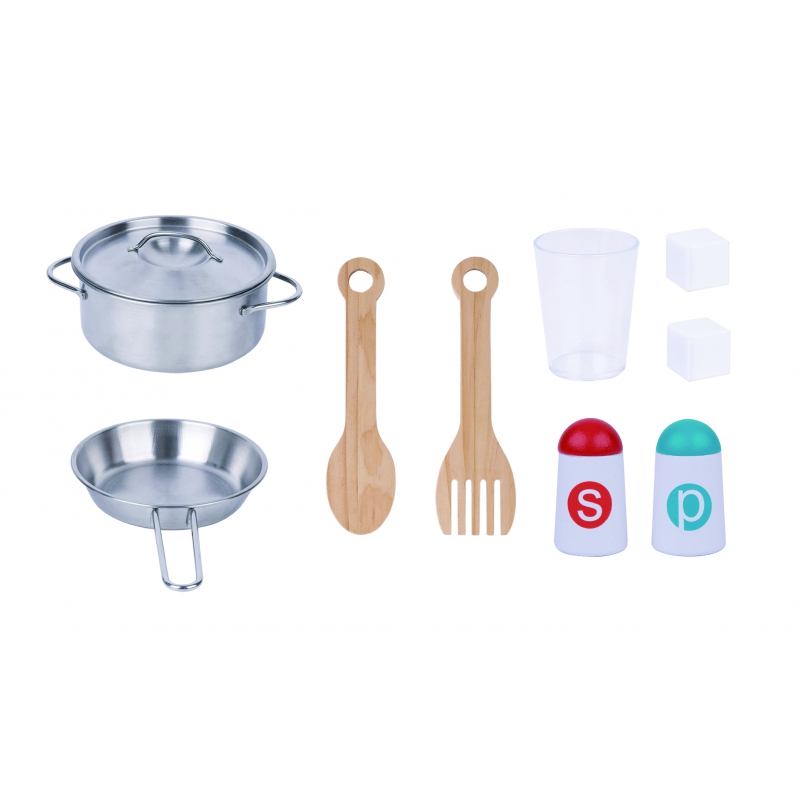 TOOKY TOY Kuchnia Drewniana Nowoczesna Akcesoria - obrazek 5