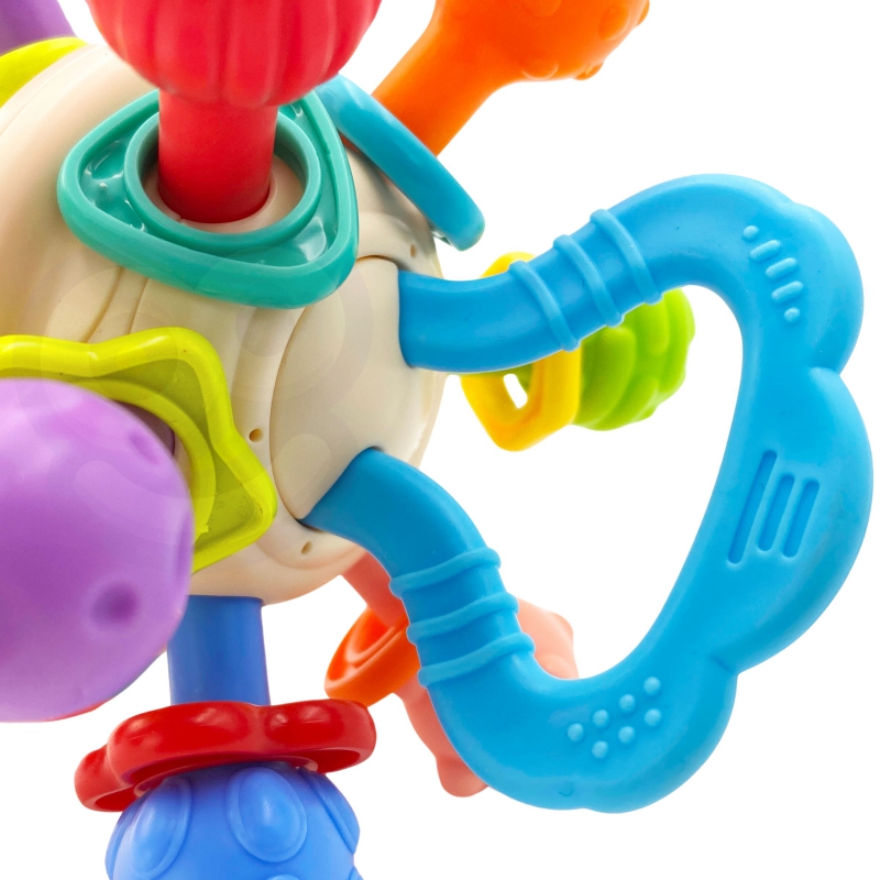 WOOPIE BABY Miękka Grzechotka 2w1 Gryzak Zabawka Sensoryczna dla Niemowląt 0m+ - obrazek 14