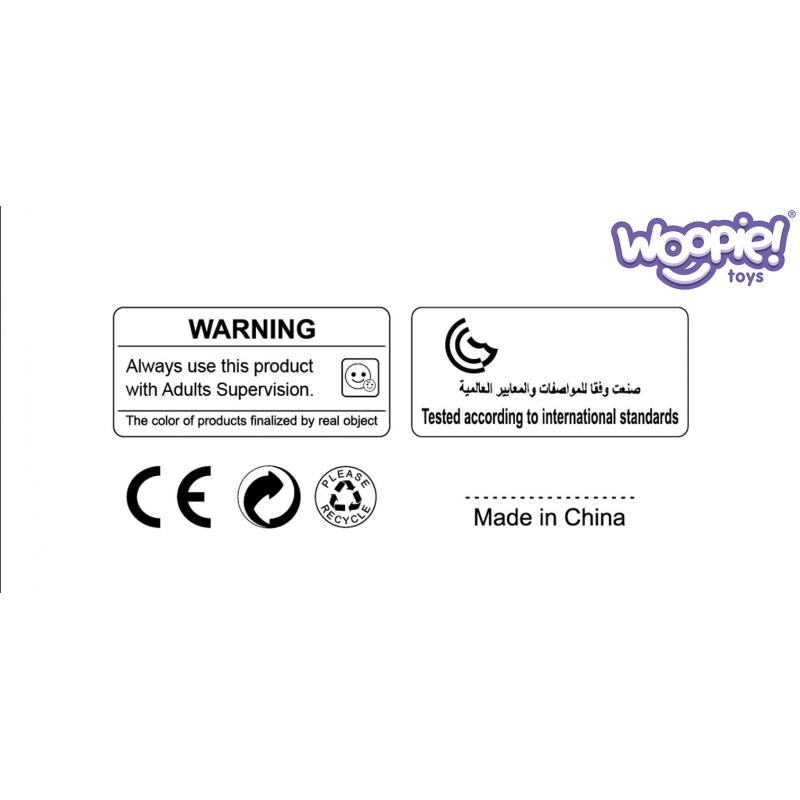 WOOPIE BABY Miękka Grzechotka 2w1 Gryzak Zabawka Sensoryczna dla Niemowląt 0m+ - obrazek 16