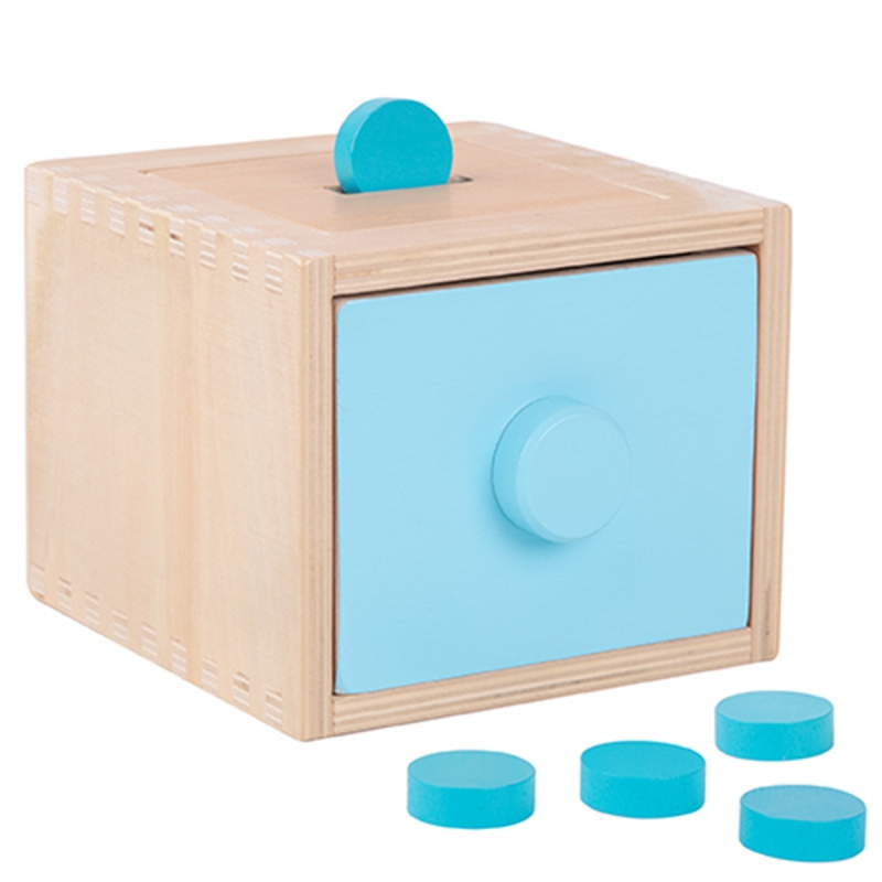 WOOPIE GREEN Drewniana Szuflada Edukacyjna 4w1 Sorter Montessori Gra w Marchewki FSC - obrazek 9