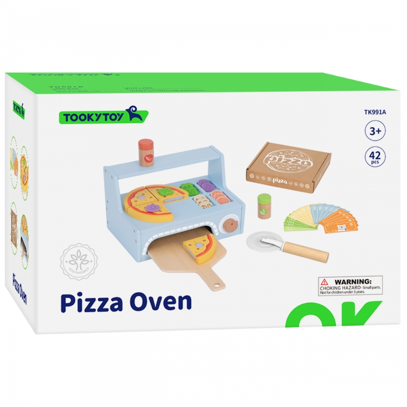TOOKY TOY Pizzeria Drewniany Piec do Pizzy Akcesoria - obrazek 13