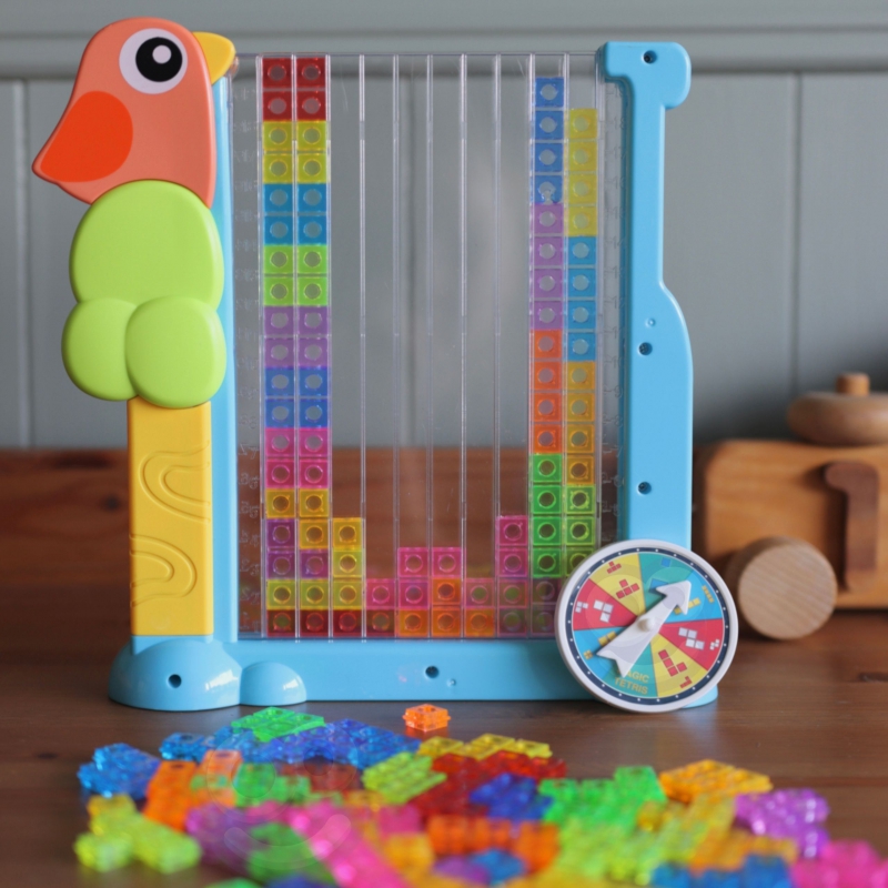 WOOPIE Gra Edukacyjna Tetris Kolorowe Klocki - obrazek 3