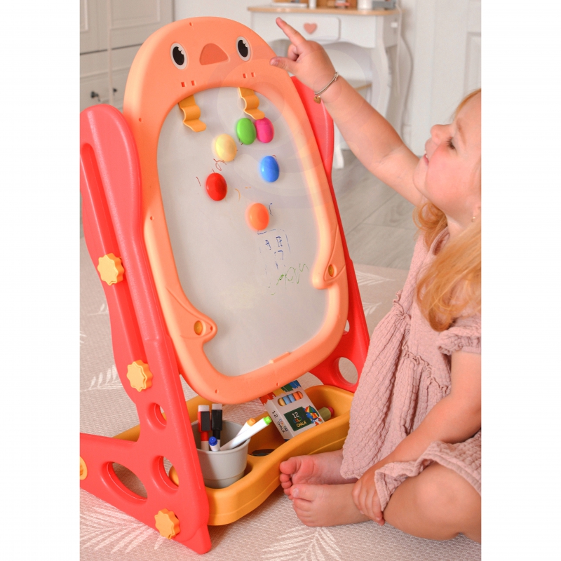 WOOPIE Dwustronna Tablica Magnetyczna do Rysowania i Nauki Liczb oraz Liter 56 el. - obrazek 5