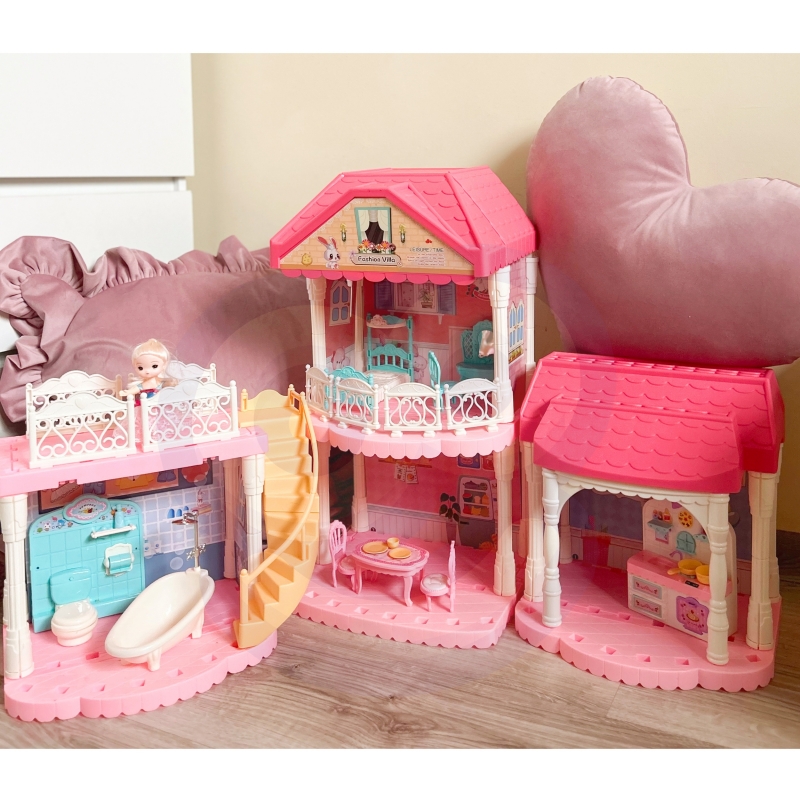 WOOPIE Domek dla Lalek CASTLE VILLA XXL - obrazek 3