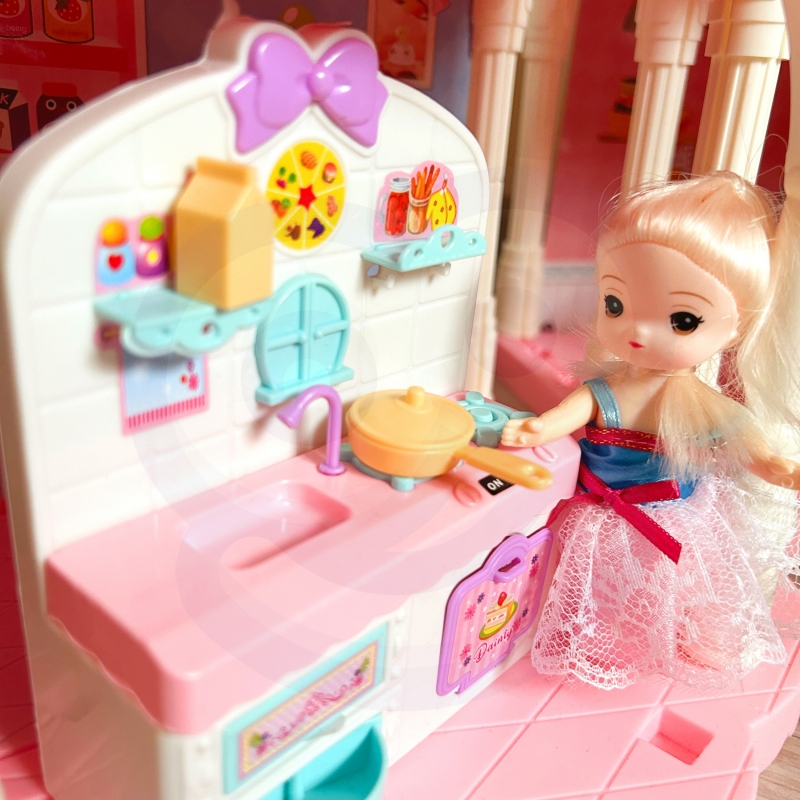 WOOPIE Domek dla Lalek CASTLE VILLA XXL - obrazek 4