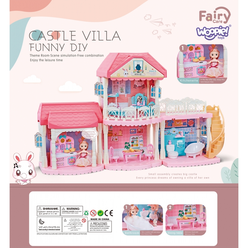 WOOPIE Domek dla Lalek CASTLE VILLA XXL - obrazek 13