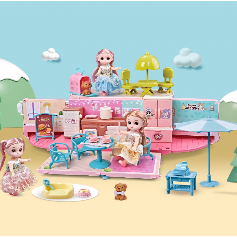 WOOPIE Kamper 2w1 Domek XXL Zestaw dla Lalek - obrazek 2