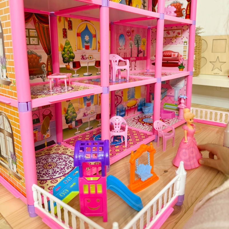 WOOPIE Mega Willa Domek dla Lalek LOVELY HOUSE 194 el. - obrazek 3