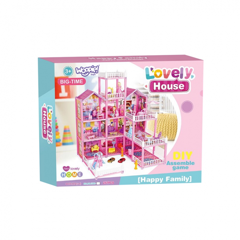WOOPIE Mega Willa Domek dla Lalek LOVELY HOUSE 194 el. - obrazek 8