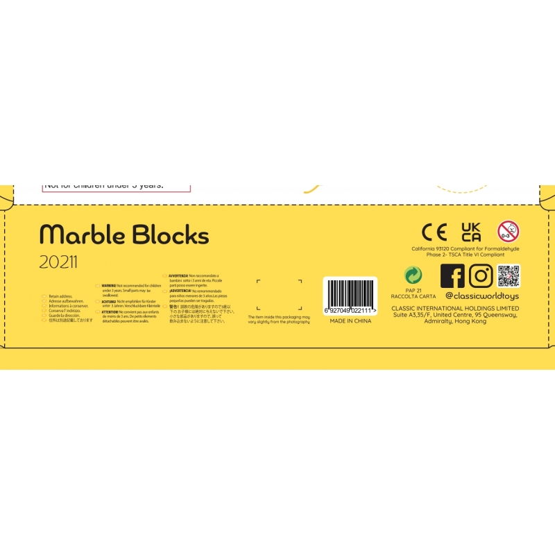 CLASSIC WORLD Drewniany Tor Kulkowy Domino Kulodrom Klocki z Cymbałkami - obrazek 9