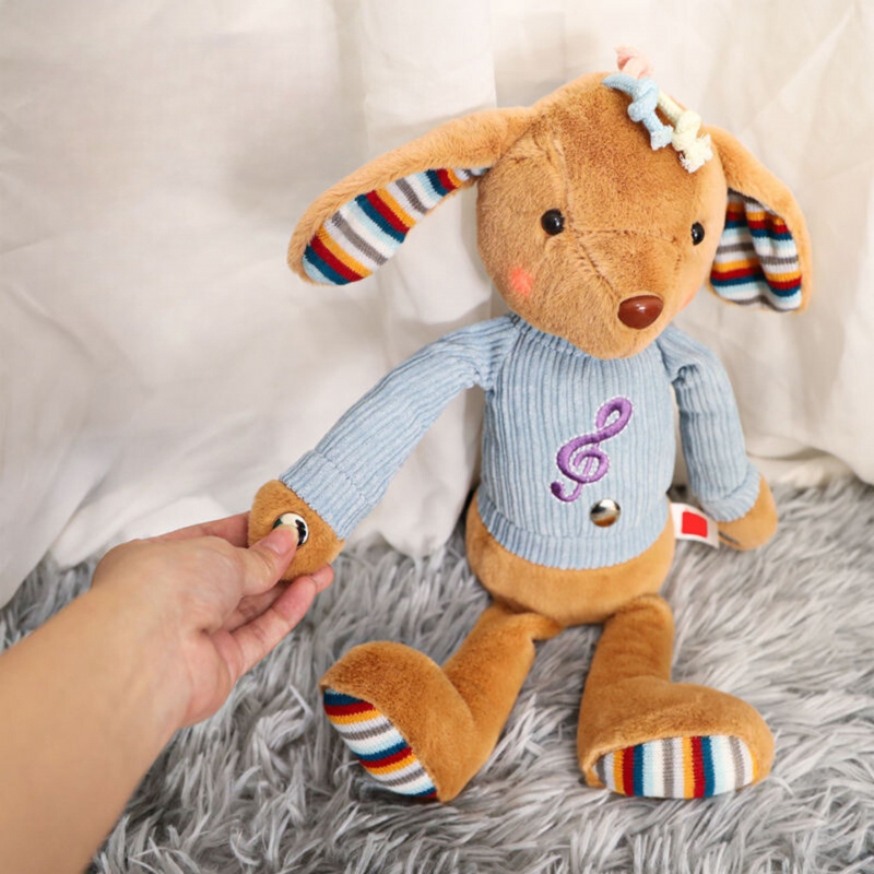 WOOPIE Interaktywny Piesek Przytulanka z Dźwiękiem i Światłem - obrazek 4