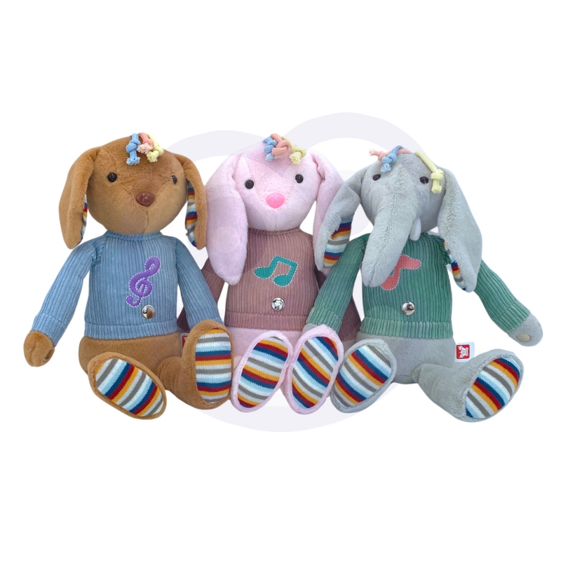 WOOPIE Interaktywny Piesek Przytulanka z Dźwiękiem i Światłem - obrazek 5