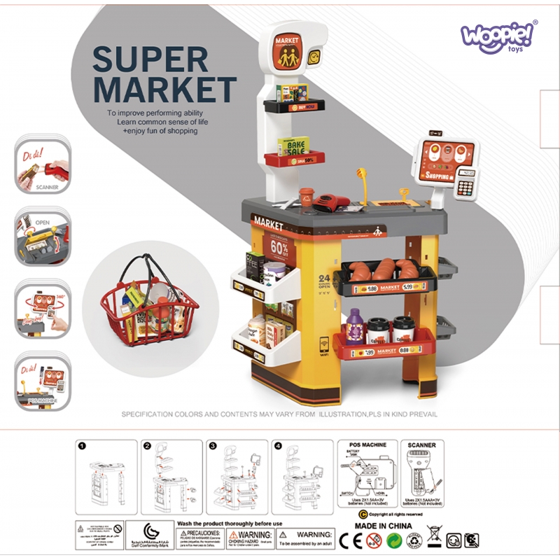WOOPIE Interaktywny Super Market dla Dzieci Akcesoria - obrazek 7