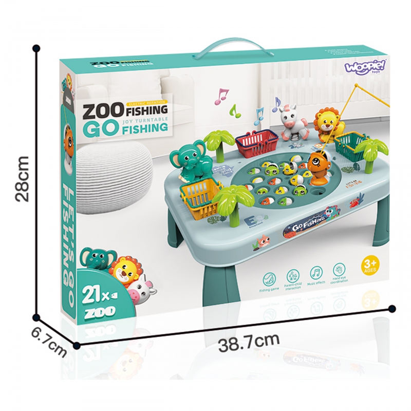 WOOPIE Gra Zręcznościowa Łowienie Ryb Interaktywny Stolik Zielony - obrazek 4