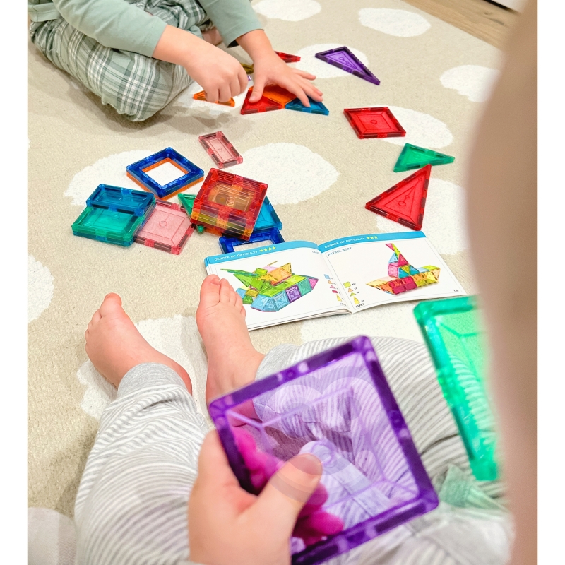 WOOPIE Magnetyczne Klocki Konstrukcyjne Montessori 3D - obrazek 3