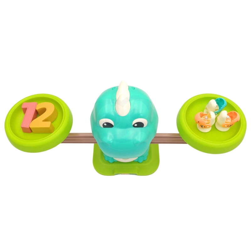 WOOPIE Waga Szalkowa Równoważnia Gra Łowienie Dinozaurów Rybek Nauka Liczydło - obrazek 11