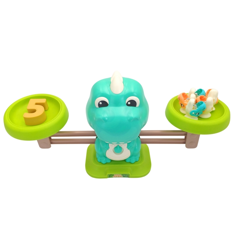 WOOPIE Waga Szalkowa Równoważnia Gra Łowienie Dinozaurów Rybek Nauka Liczydło - obrazek 12