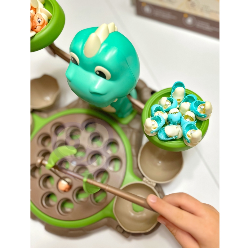 WOOPIE Waga Szalkowa Gra Łowienie Małych Prehistorycznych Dinozaurów Nauka Liczydło - obrazek 5