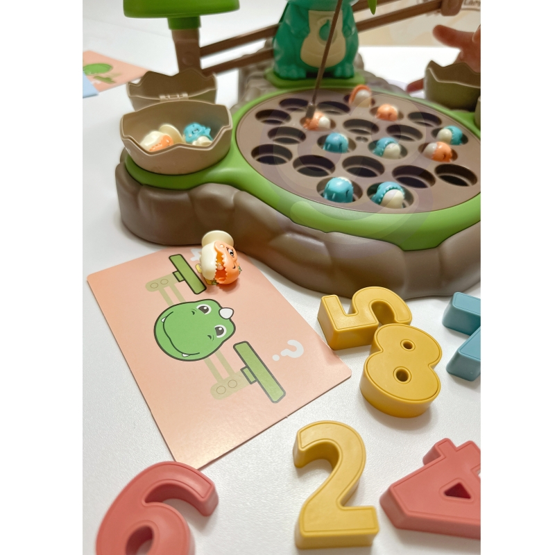 WOOPIE Waga Szalkowa Gra Łowienie Małych Prehistorycznych Dinozaurów Nauka Liczydło - obrazek 10