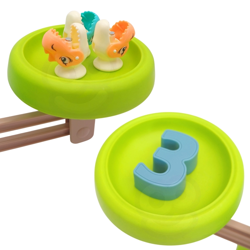 WOOPIE Waga Szalkowa Gra Łowienie Małych Prehistorycznych Dinozaurów Nauka Liczydło - obrazek 13