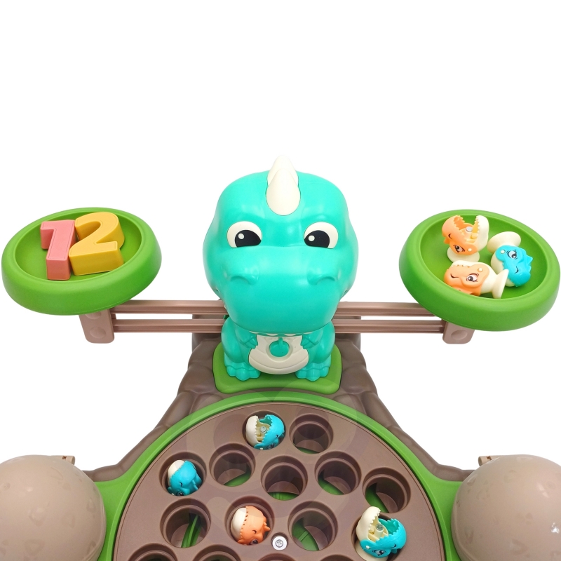 WOOPIE Waga Szalkowa Gra Łowienie Małych Prehistorycznych Dinozaurów Nauka Liczydło - obrazek 15