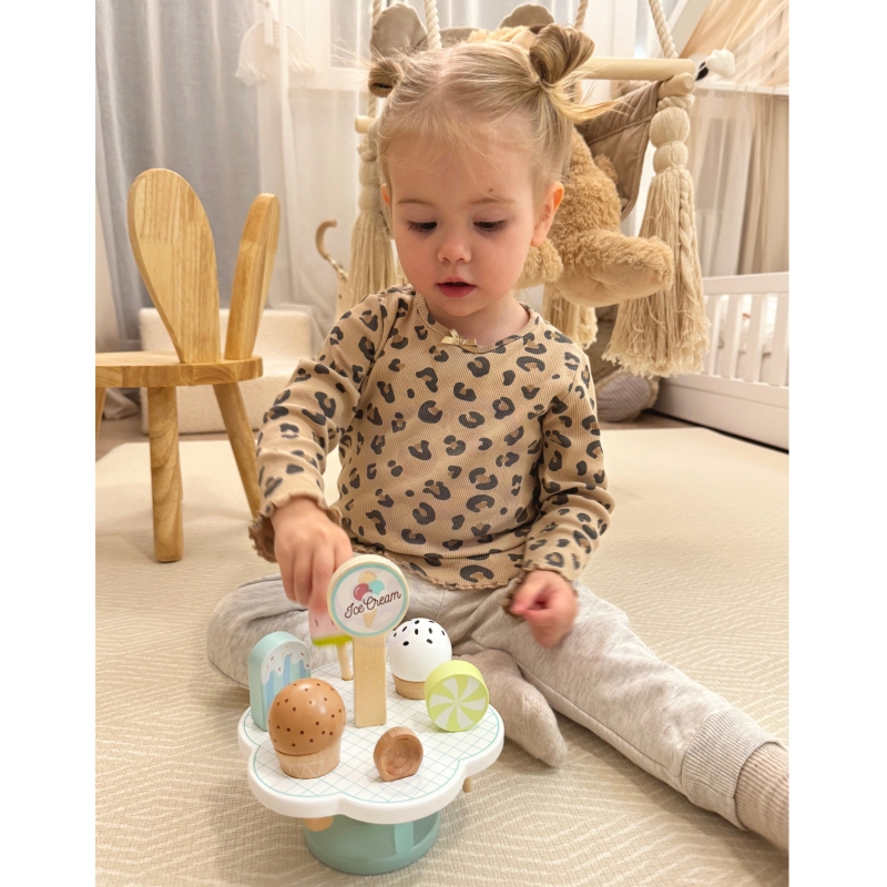 TOOKY TOY Drewniane Lody Magnetyczne na Stojaku - obrazek 4