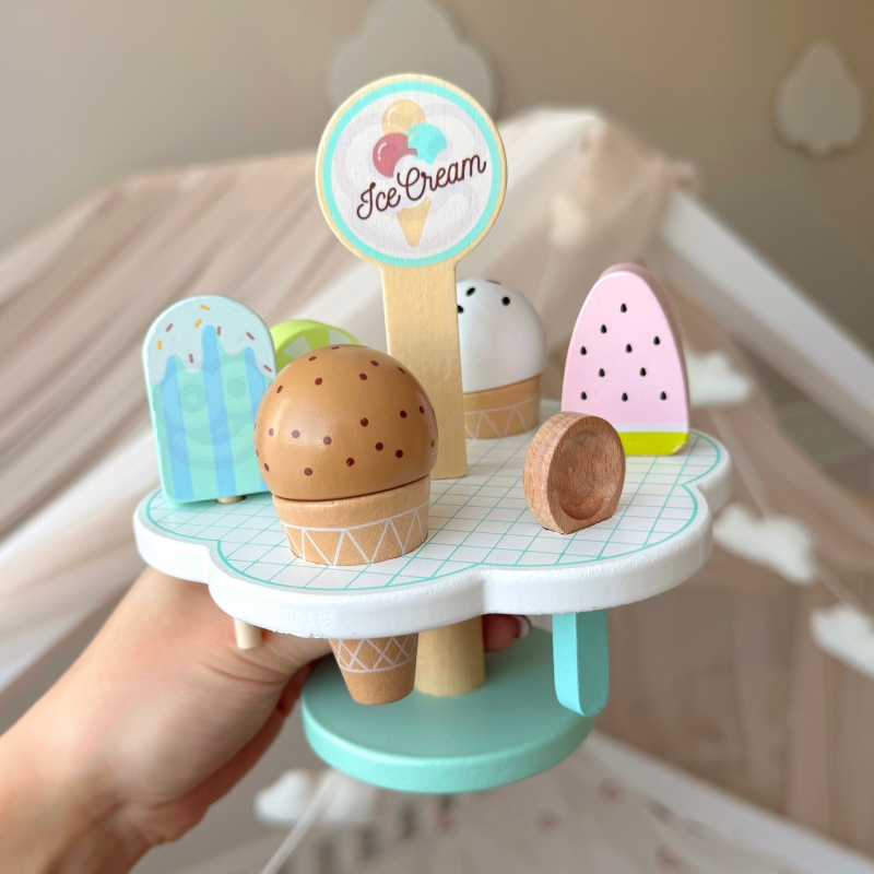 TOOKY TOY Drewniane Lody Magnetyczne na Stojaku - obrazek 8