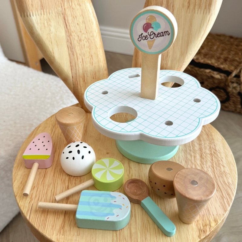 TOOKY TOY Drewniane Lody Magnetyczne na Stojaku - obrazek 9