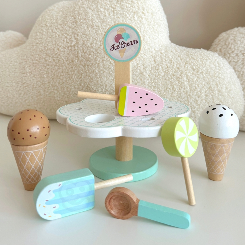 TOOKY TOY Drewniane Lody Magnetyczne na Stojaku - obrazek 10