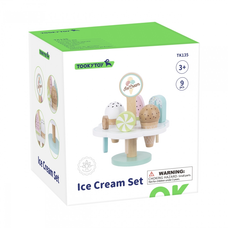 TOOKY TOY Drewniane Lody Magnetyczne na Stojaku - obrazek 13