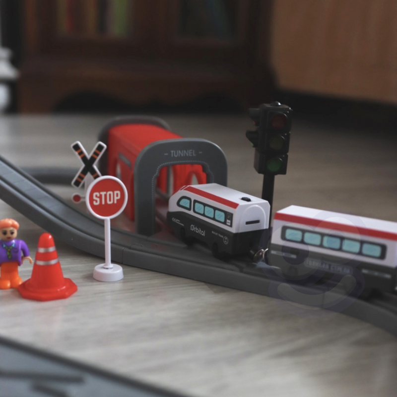 WOOPIE Kolejka Elektryczna Tor Most Tunel 80 el. - obrazek 10