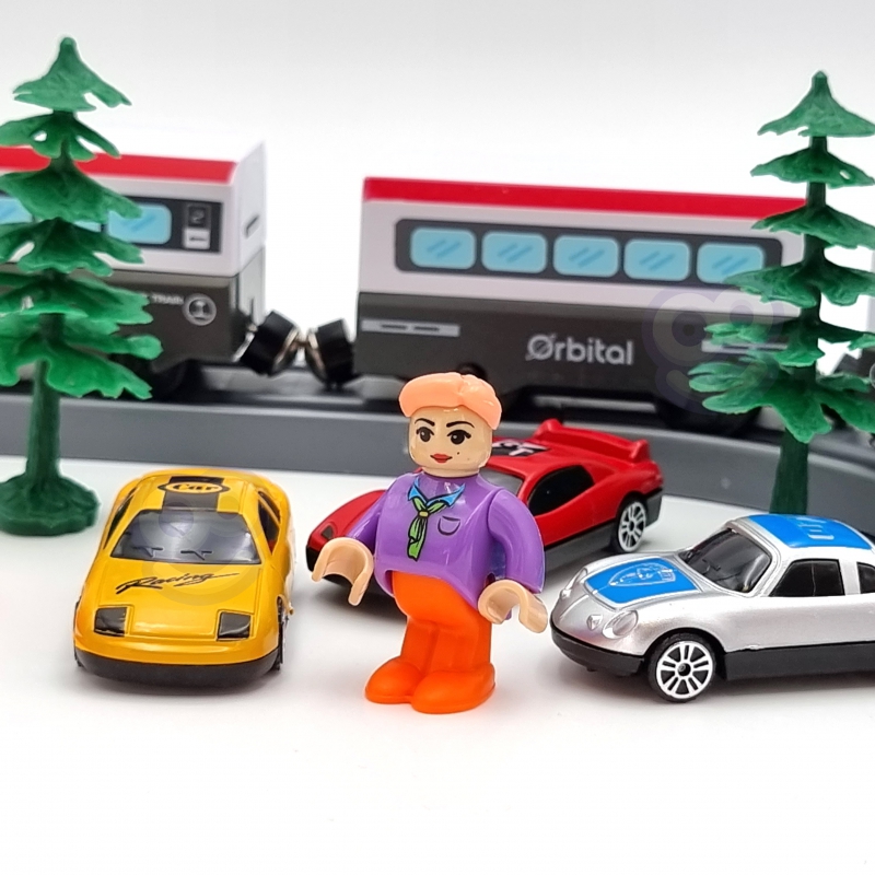 WOOPIE Kolejka Elektryczna Tor Most Tunel 80 el. - obrazek 12