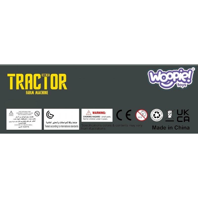 WOOPIE Zestaw Mini Farma Traktor Zwierzęta Osada Farma Rolnik Narzędzia - obrazek 13