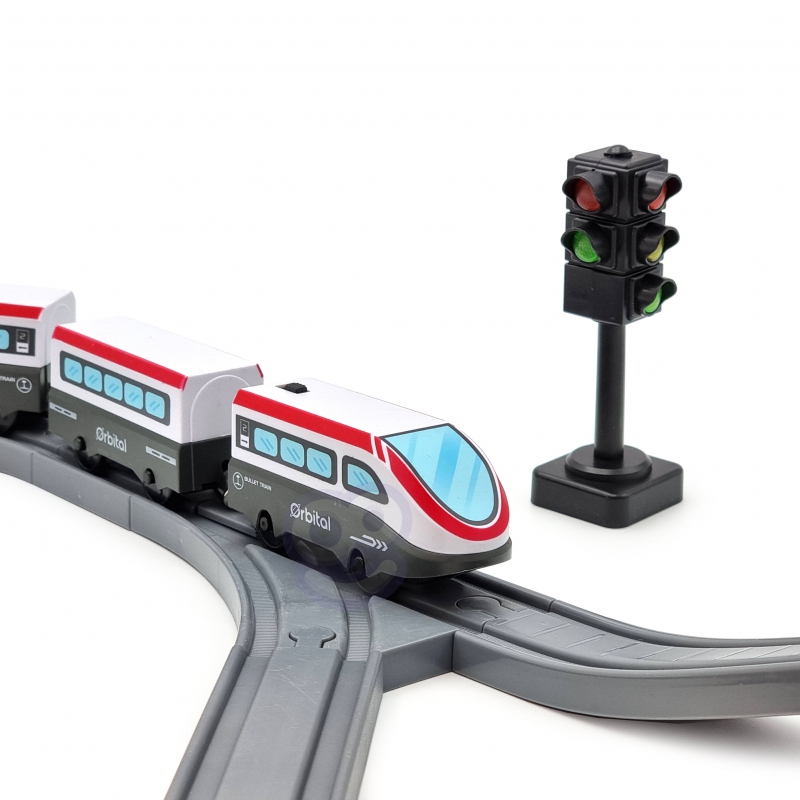 WOOPIE Kolejka Elektryczna Tor Most Tunel 80 el. - obrazek 13