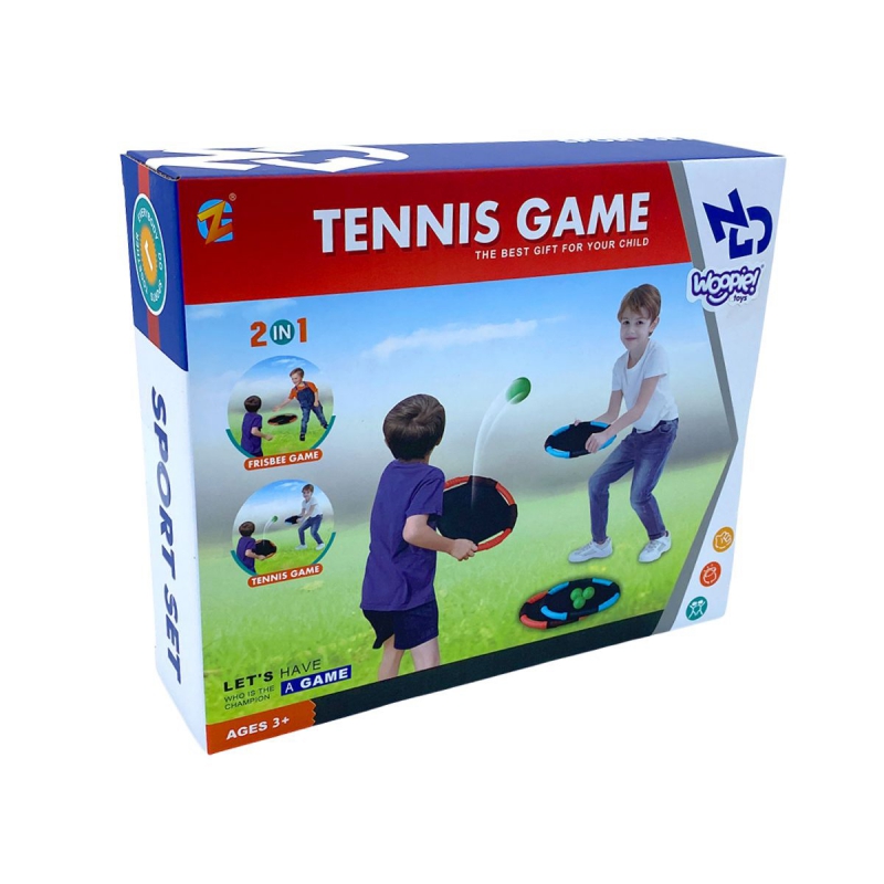 WOOPIE Gra Zręcznościowa 2w1 Tennis Frisbee - obrazek 6