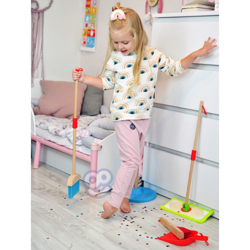 TOOKY TOY Drewniany Zestaw do Sprzątania dla Dzieci 6 el. - obrazek 13