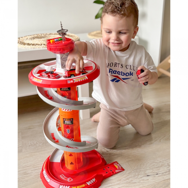 WOOPIE Tor Spirala Garaż dla Samochodzików 3 szt. - obrazek 2