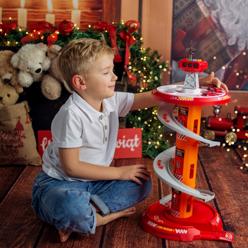 WOOPIE Tor Spirala Garaż dla Samochodzików 3 szt. - obrazek 11