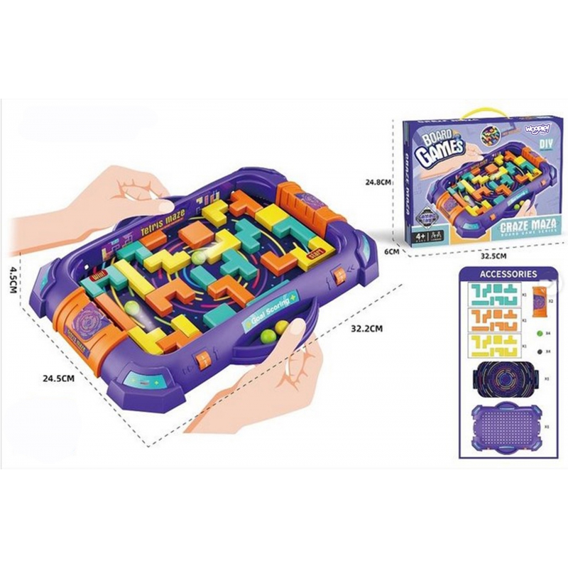 WOOPIE Gra Zręcznościowa Flipper "Zwariowany Labirynt" - obrazek 12