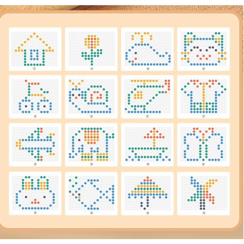 WOOPIE Tablica Magnetyczna Montessori MagPad Do Rysowania Królik Marchewka - obrazek 6