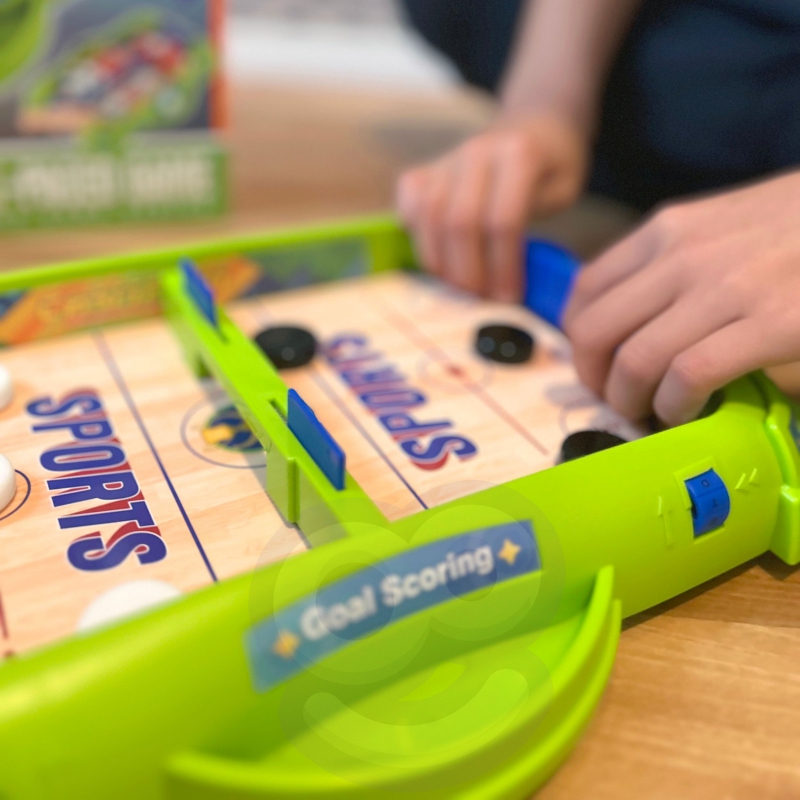 WOOPIE Gra Zręcznościowa 2w1 Mini Hokej Wyścigi - obrazek 2