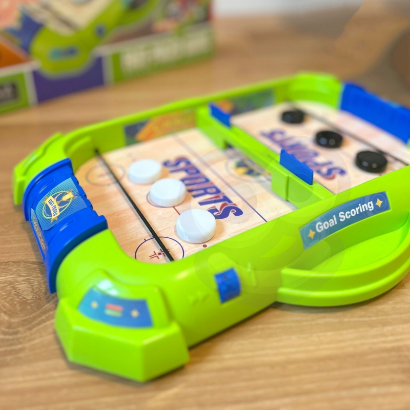 WOOPIE Gra Zręcznościowa 2w1 Mini Hokej Wyścigi - obrazek 4