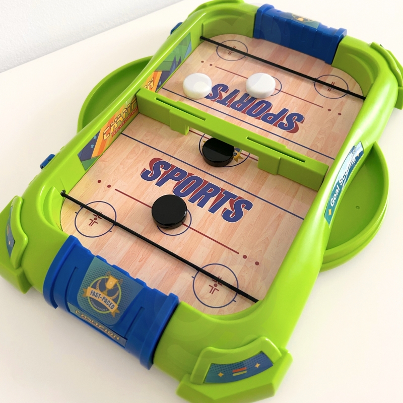 WOOPIE Gra Zręcznościowa 2w1 Mini Hokej Wyścigi - obrazek 7