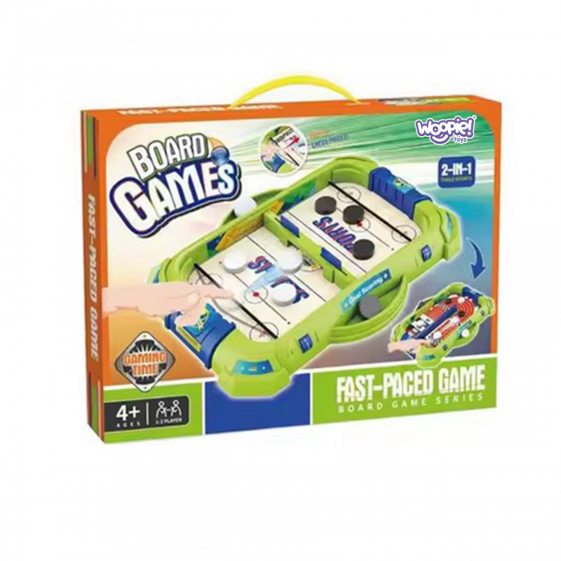 WOOPIE Gra Zręcznościowa 2w1 Mini Hokej Wyścigi - obrazek 8