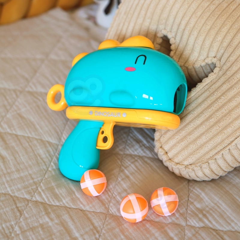 WOOPIE Gra w Rzutki Pistolet Dinozaur na Kulki Rzepy Tarcza Punkty Strzelanie - obrazek 16