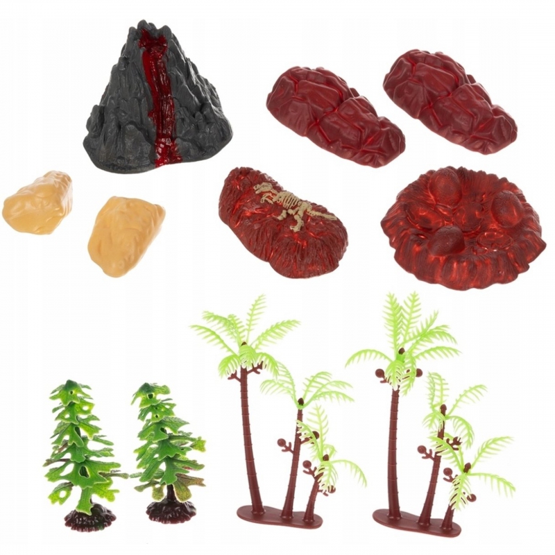 WOOPIE Duży Zestaw Figurki Dinozaury XXL + Mata "Prehistoryczny Świat" - obrazek 4