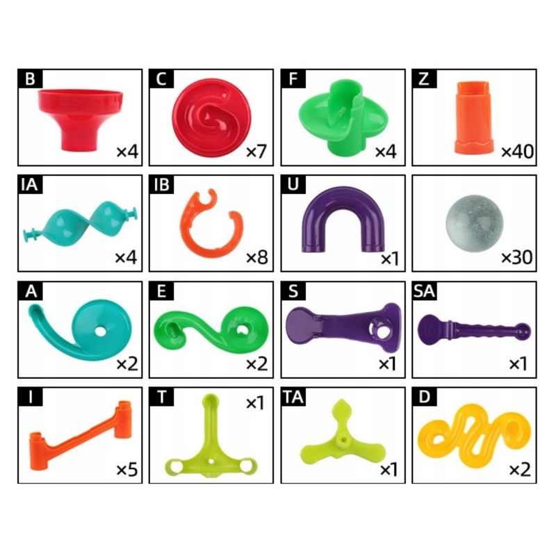 WOOPIE Kulodrom Tor Kulkowy Zestaw Spirala 113 el. - obrazek 8